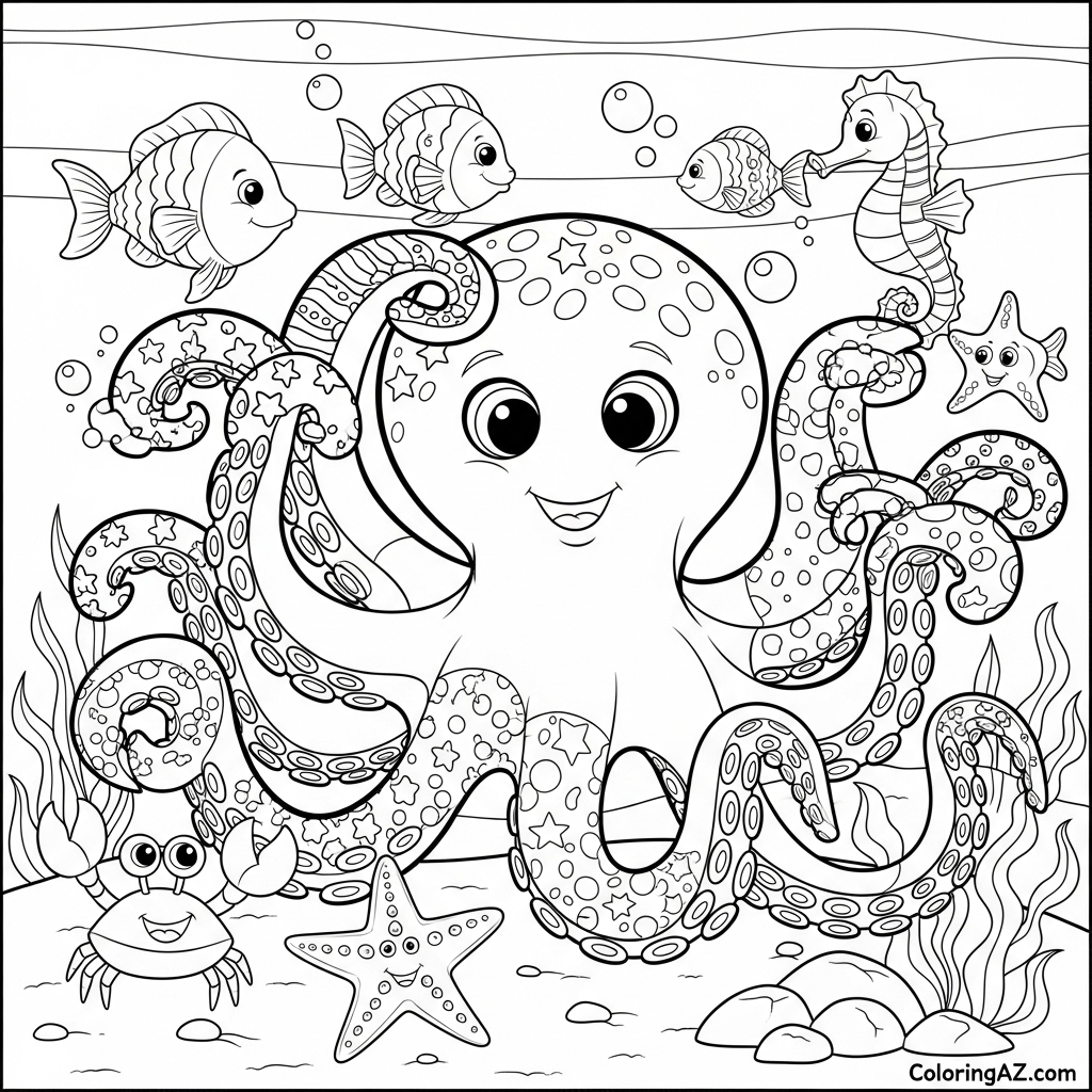 Festive holiday coloring