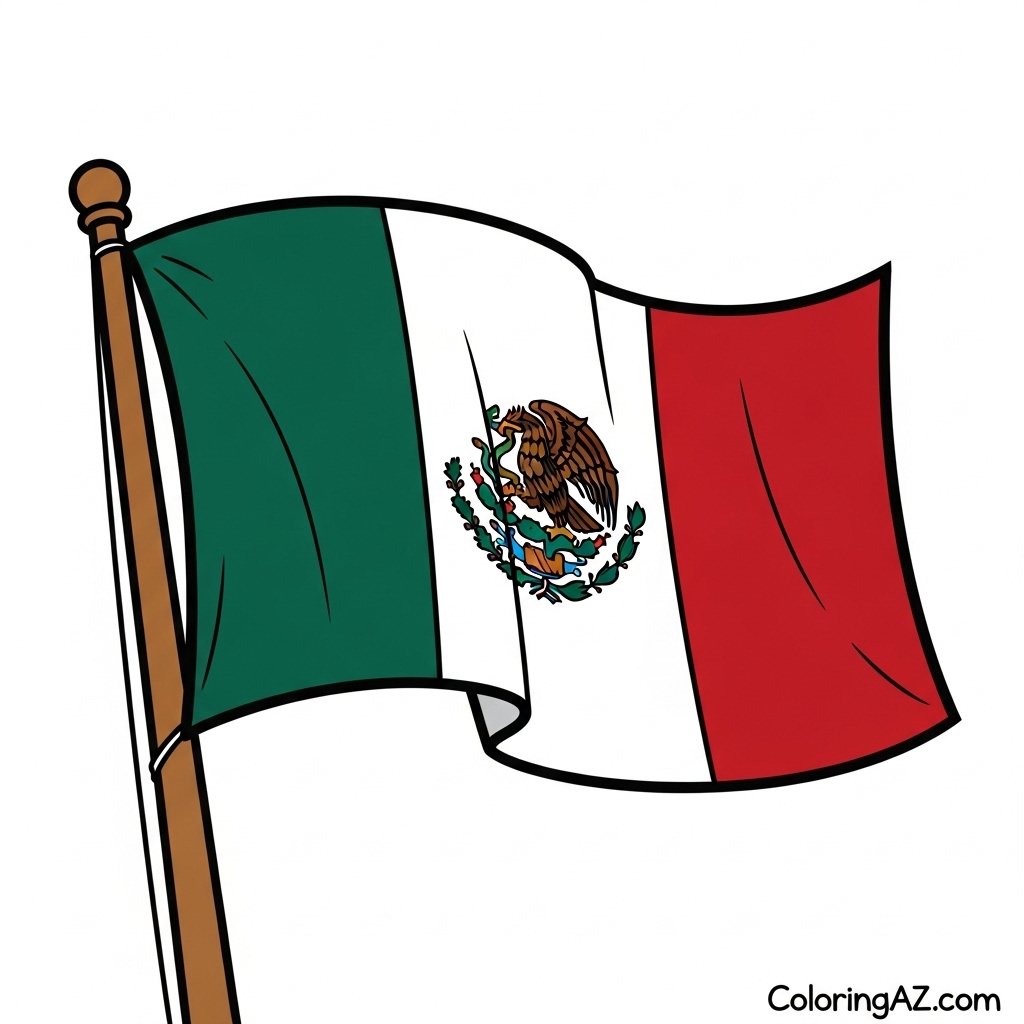 Decorative Mexican pottery coloring page