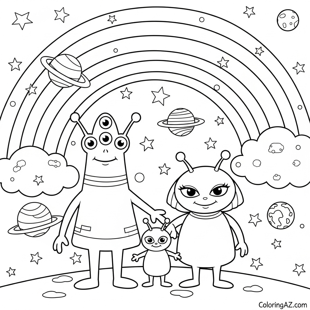 Aliens with a funny robot