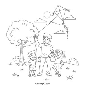 all about dad coloring page