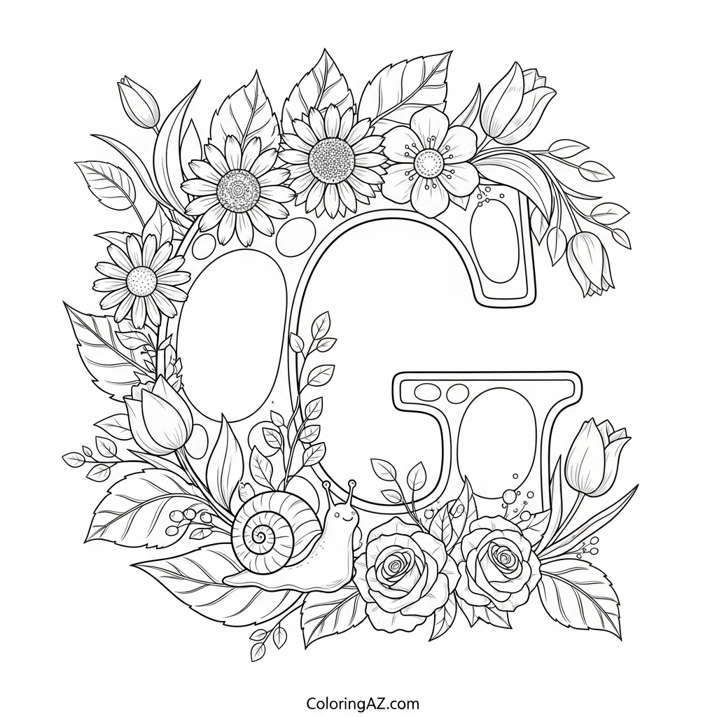 A creative take on letter coloring with patterns