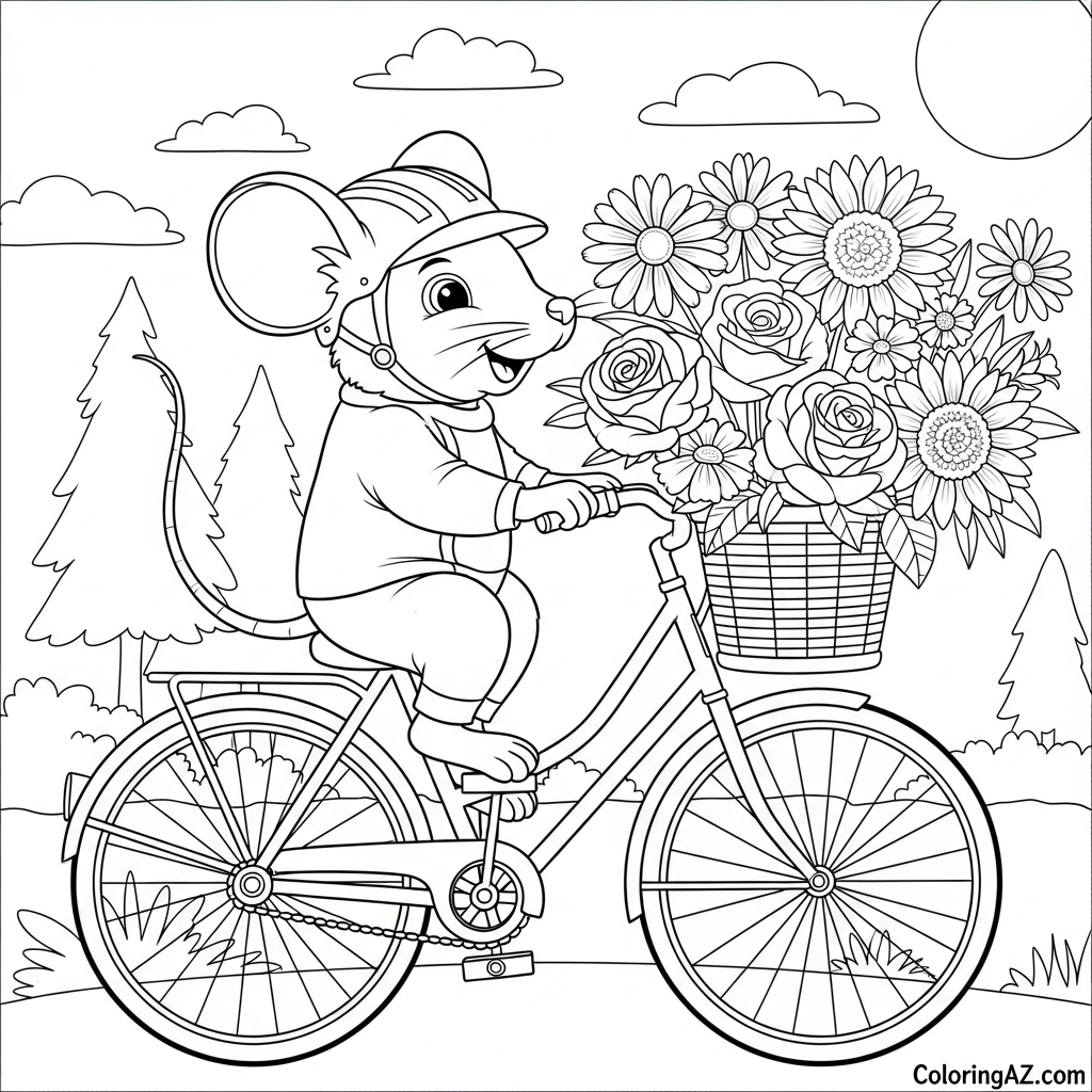 Doll riding a bicycle
