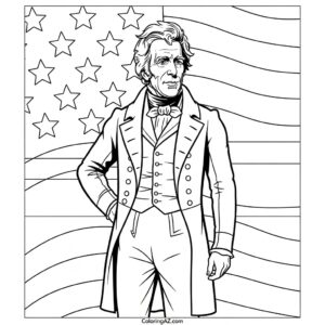 andrew jackson coloring page 2