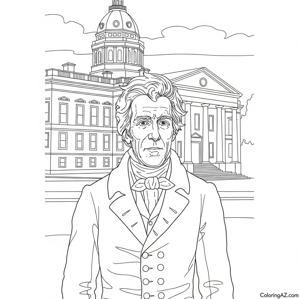 Andrew Jackson speaking to a crowd
