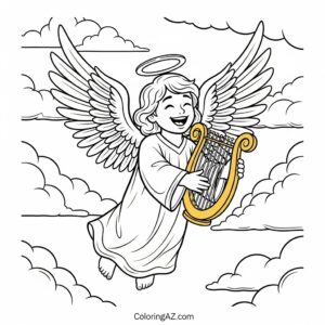 angel coloring page