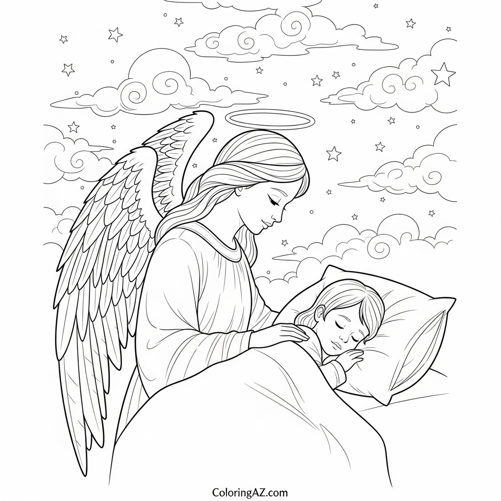 angel playing lyre