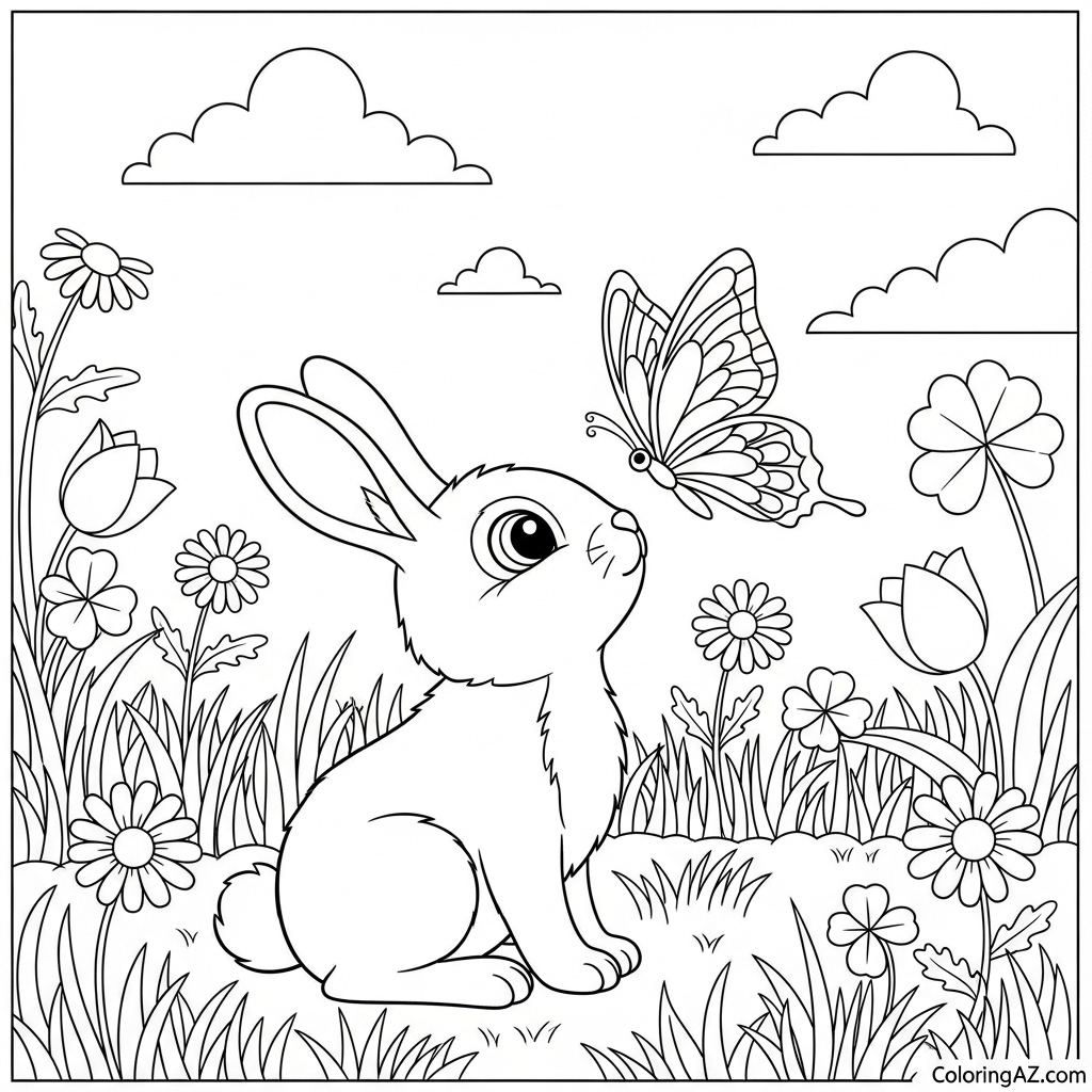 Coloring page of a giraffe