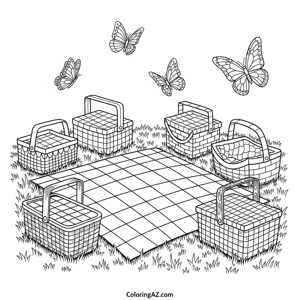 April calendar with flowers