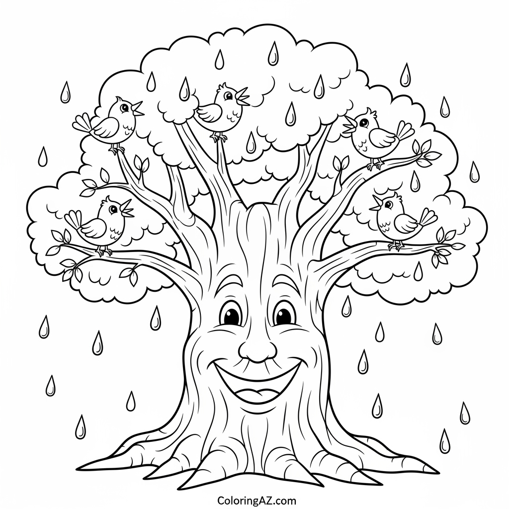 Child with raincoat in puddle
