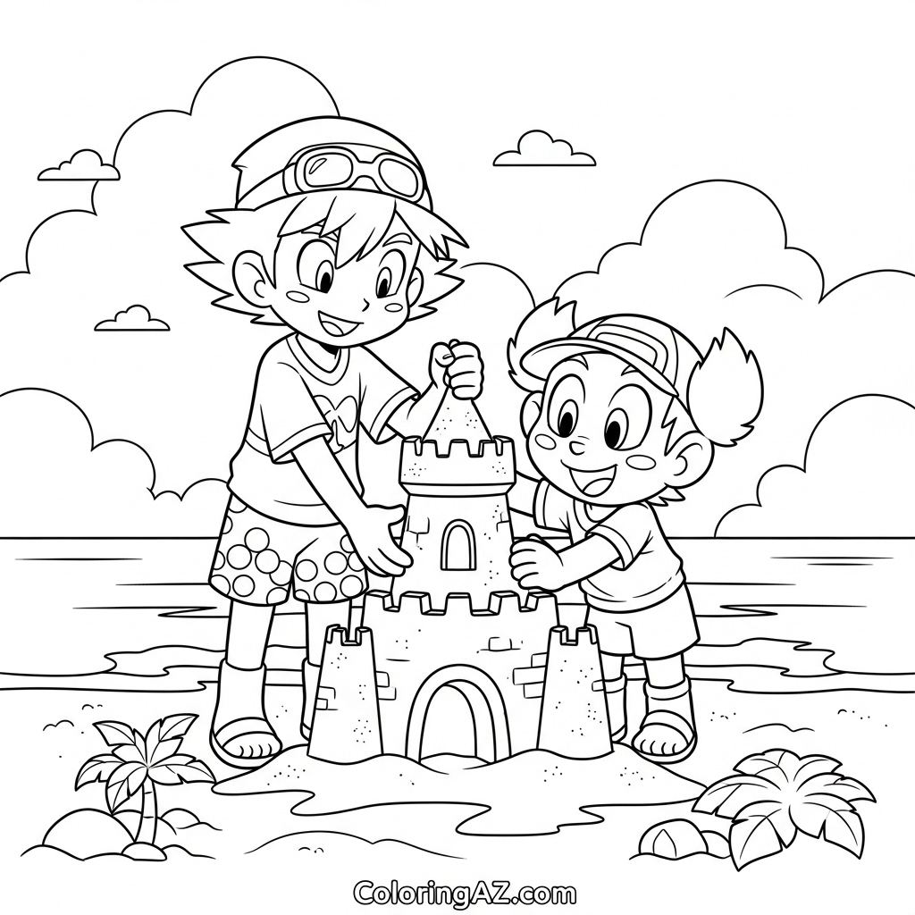 Ash and Goh together