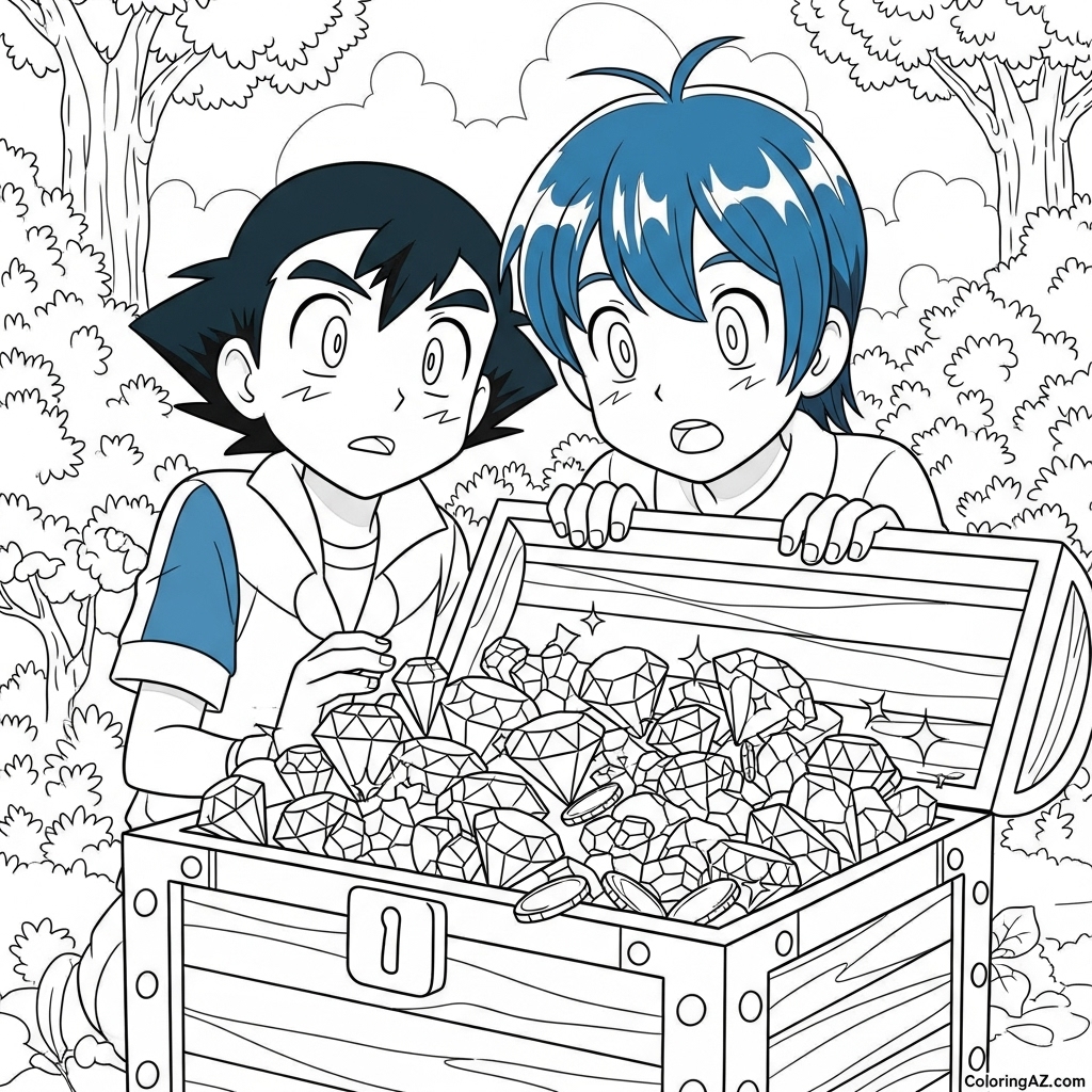 Excited Pokémon trainers