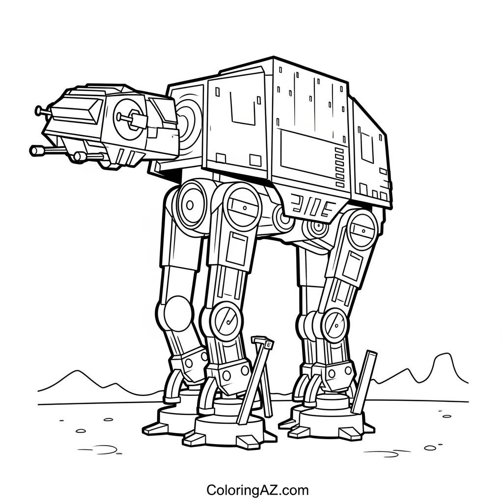 AT-AT in a desert scene