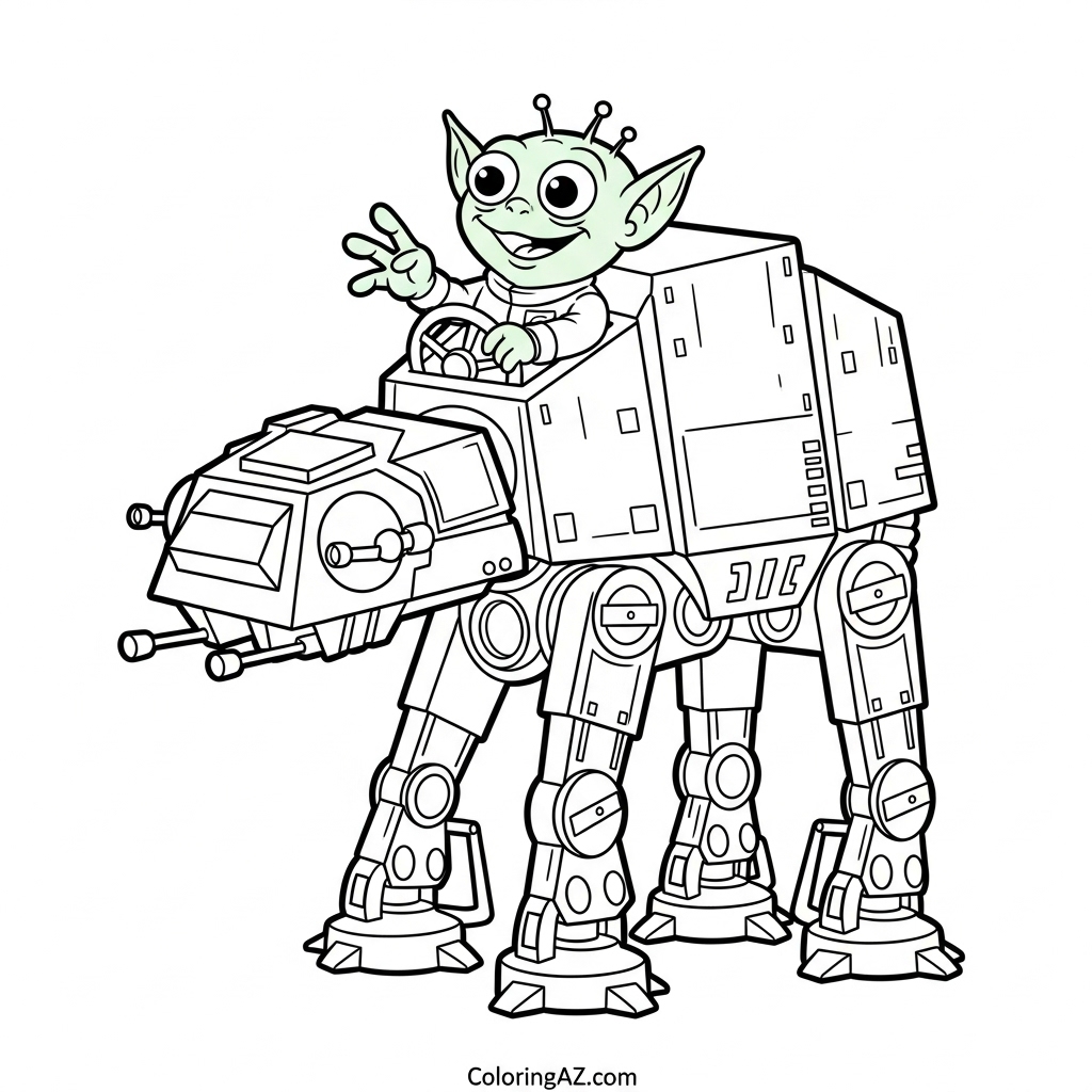 Cartoon style AT-AT