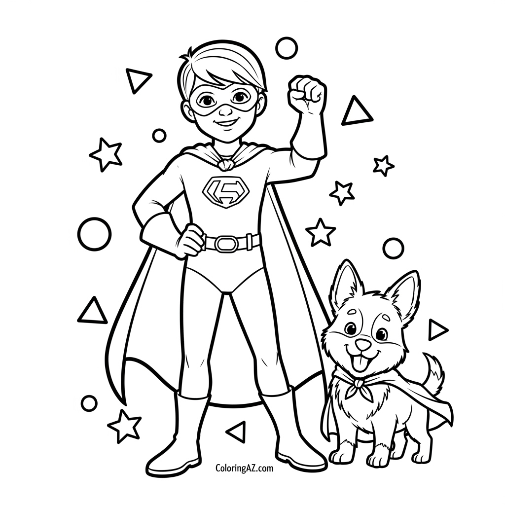 Avenger coloring page featuring Spider-Man
