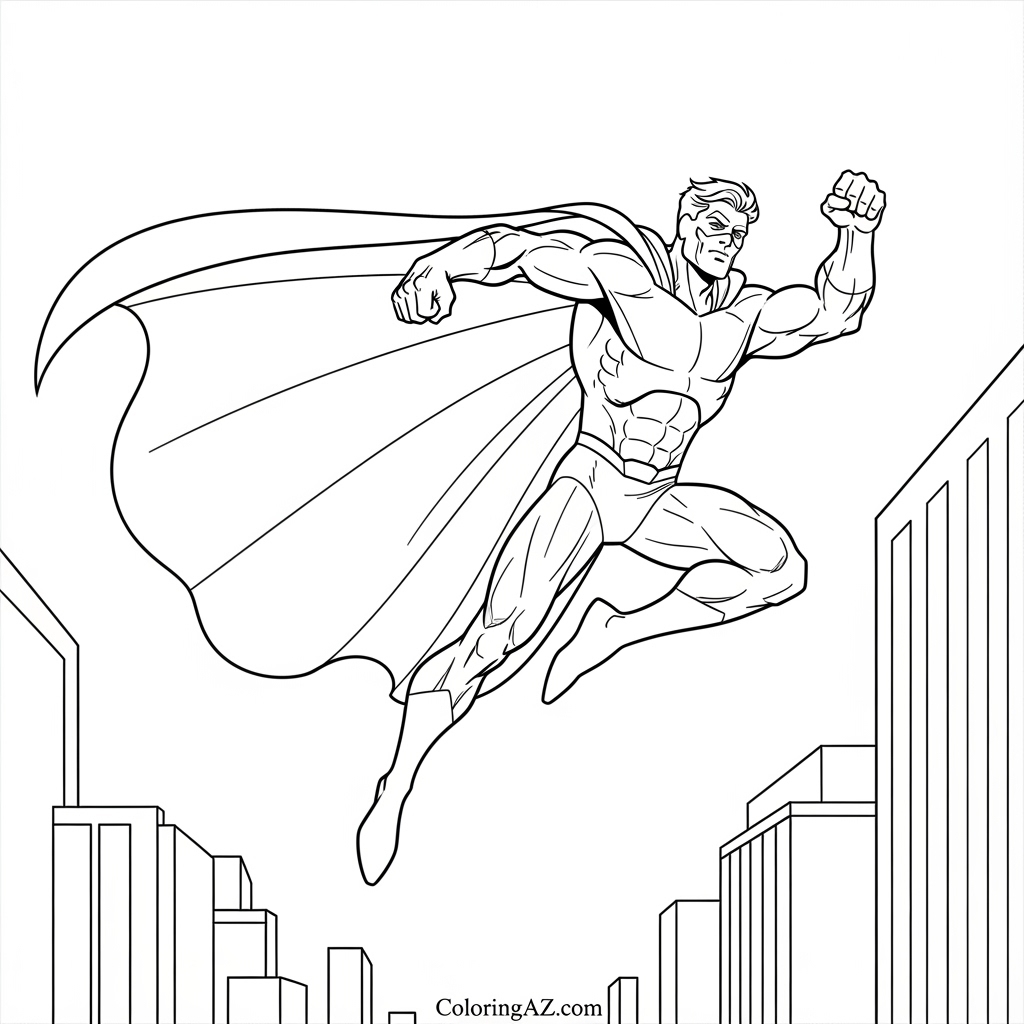 Avenger coloring page featuring Doctor Strange