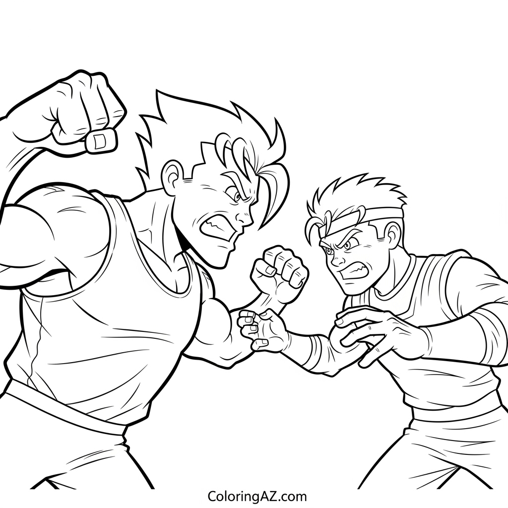 Avenger coloring page featuring Thanos