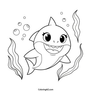baby shark coloring book