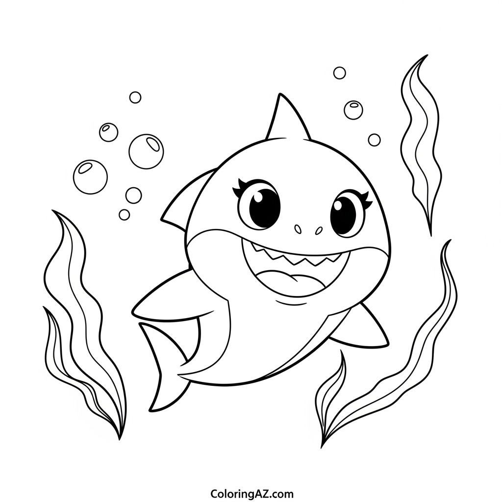 baby shark coloring book