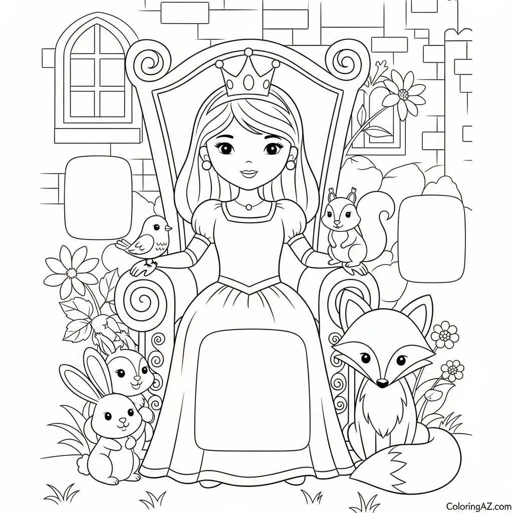 Barbie in a royal garden