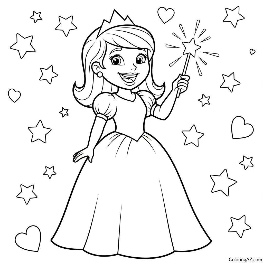 barbie princess coloring pictures