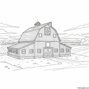 barn coloring pages