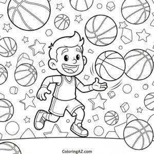 basketball coloring printables
