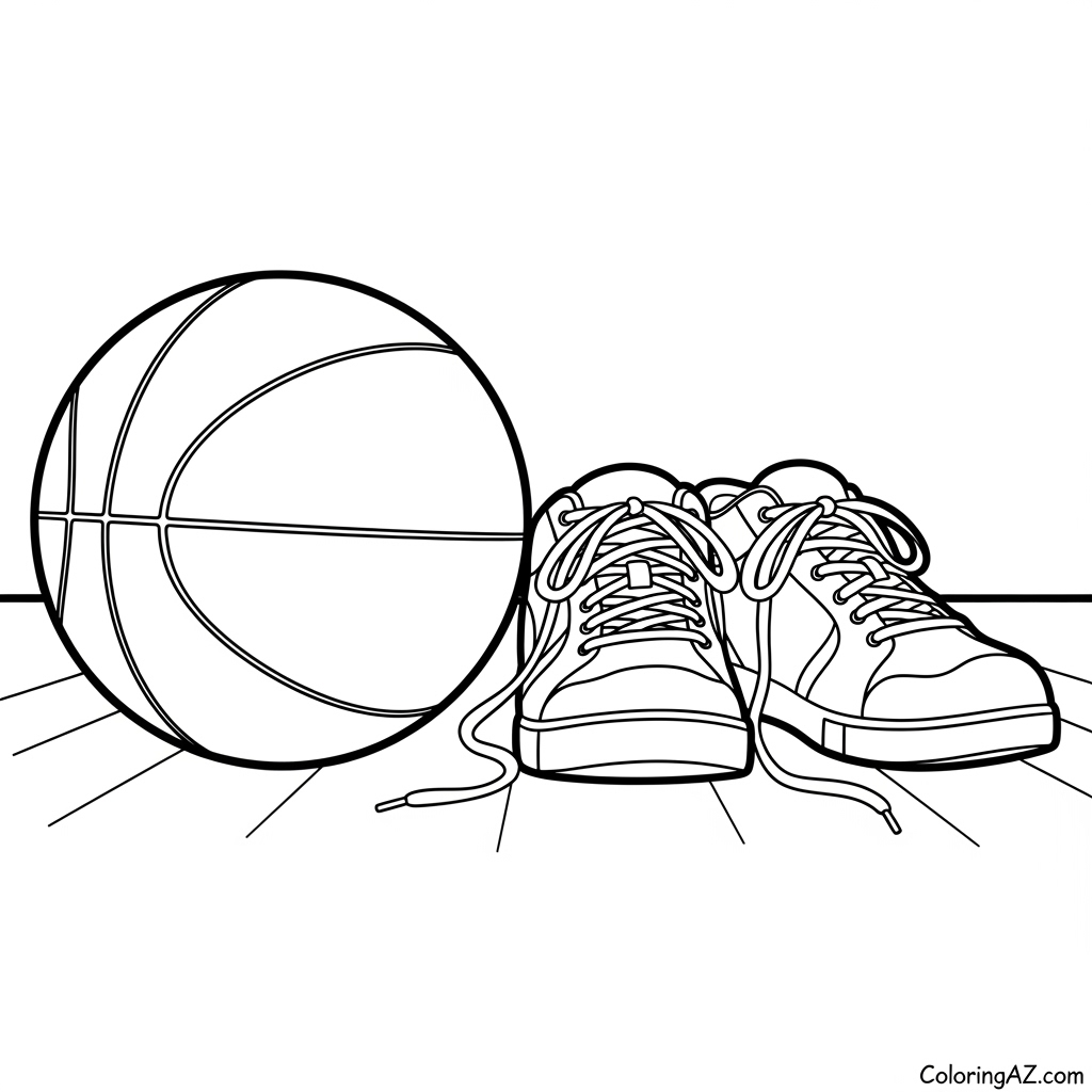 Basketball themed art
