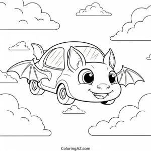 batwheels coloring page