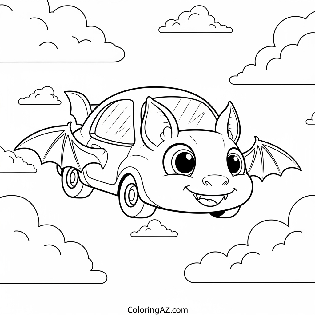 batwheels coloring page