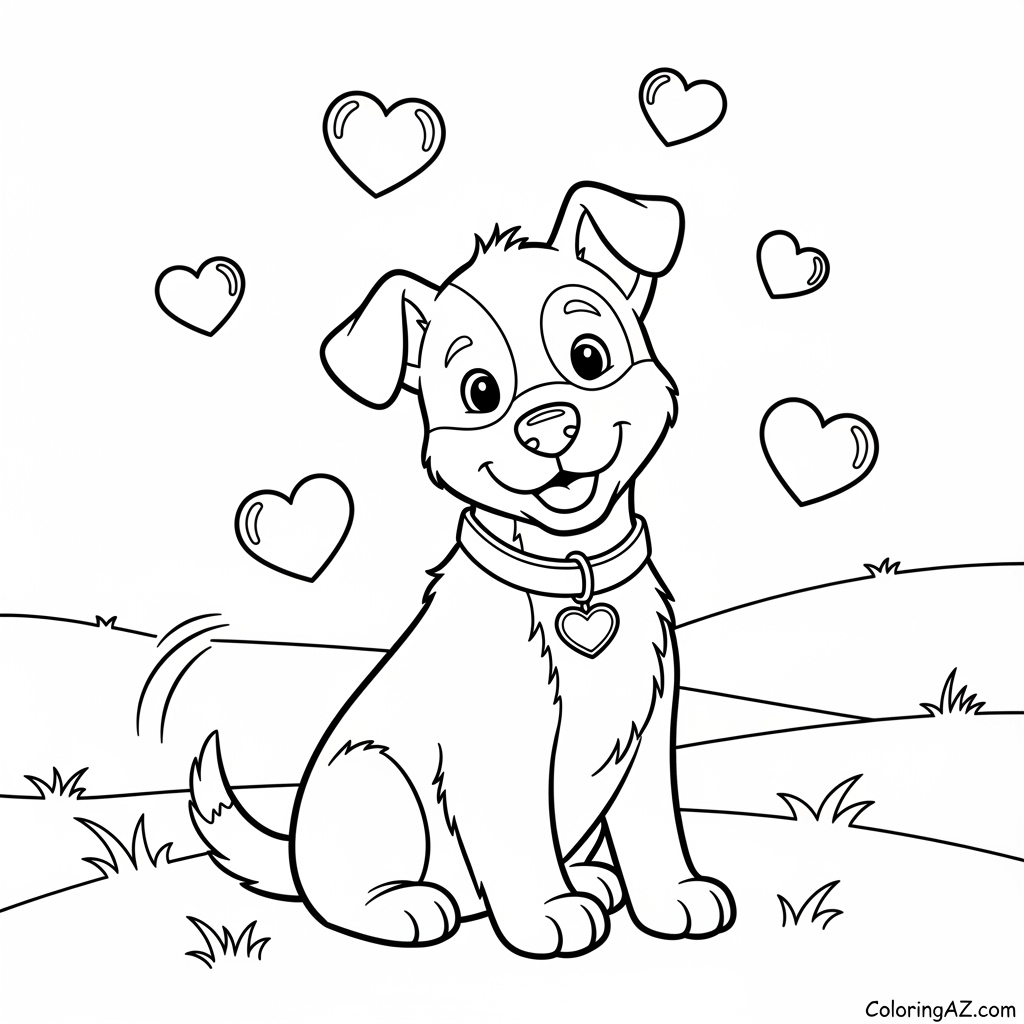 Balloons and hearts design