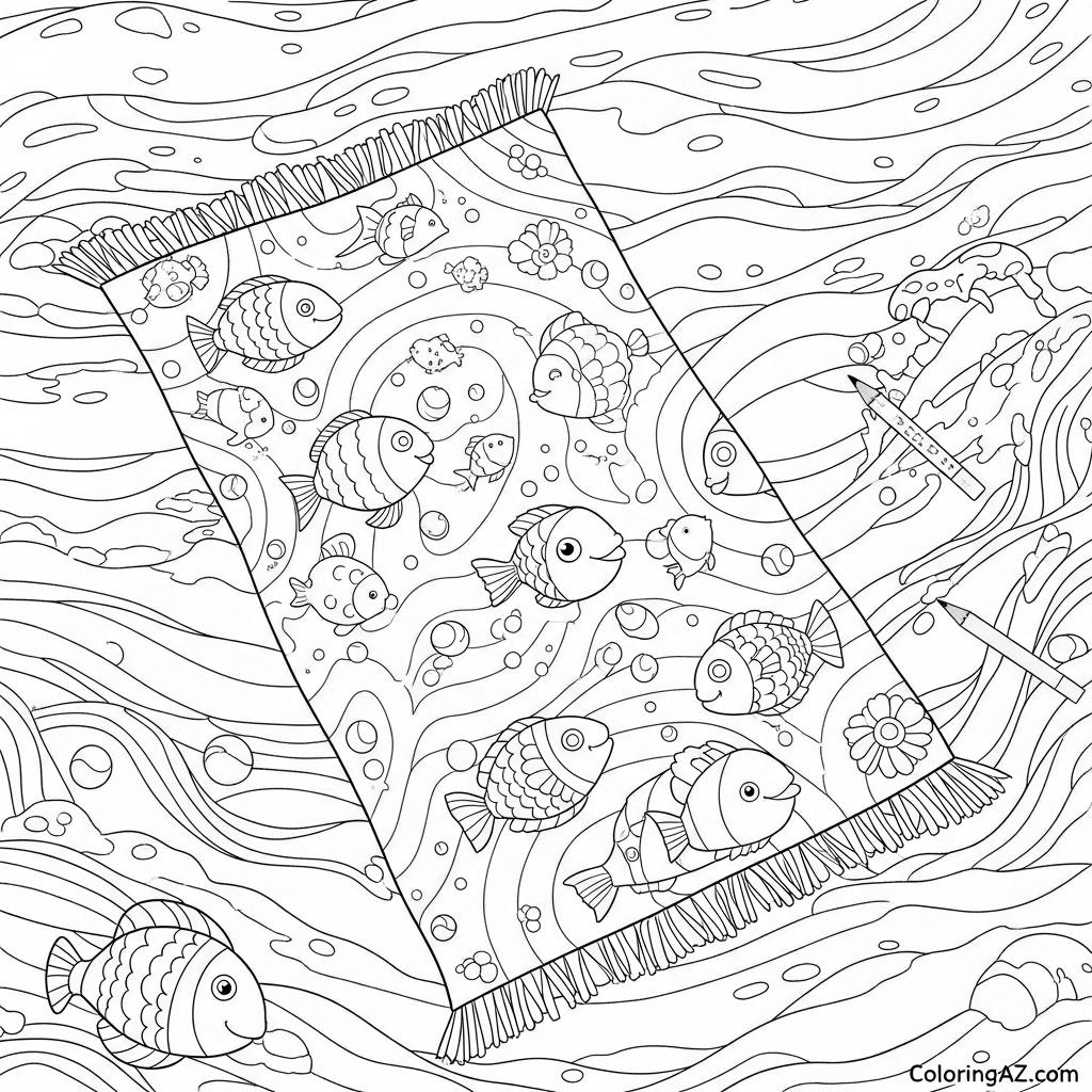 abstract design beach towel