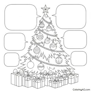 beautiful christmas coloring pages