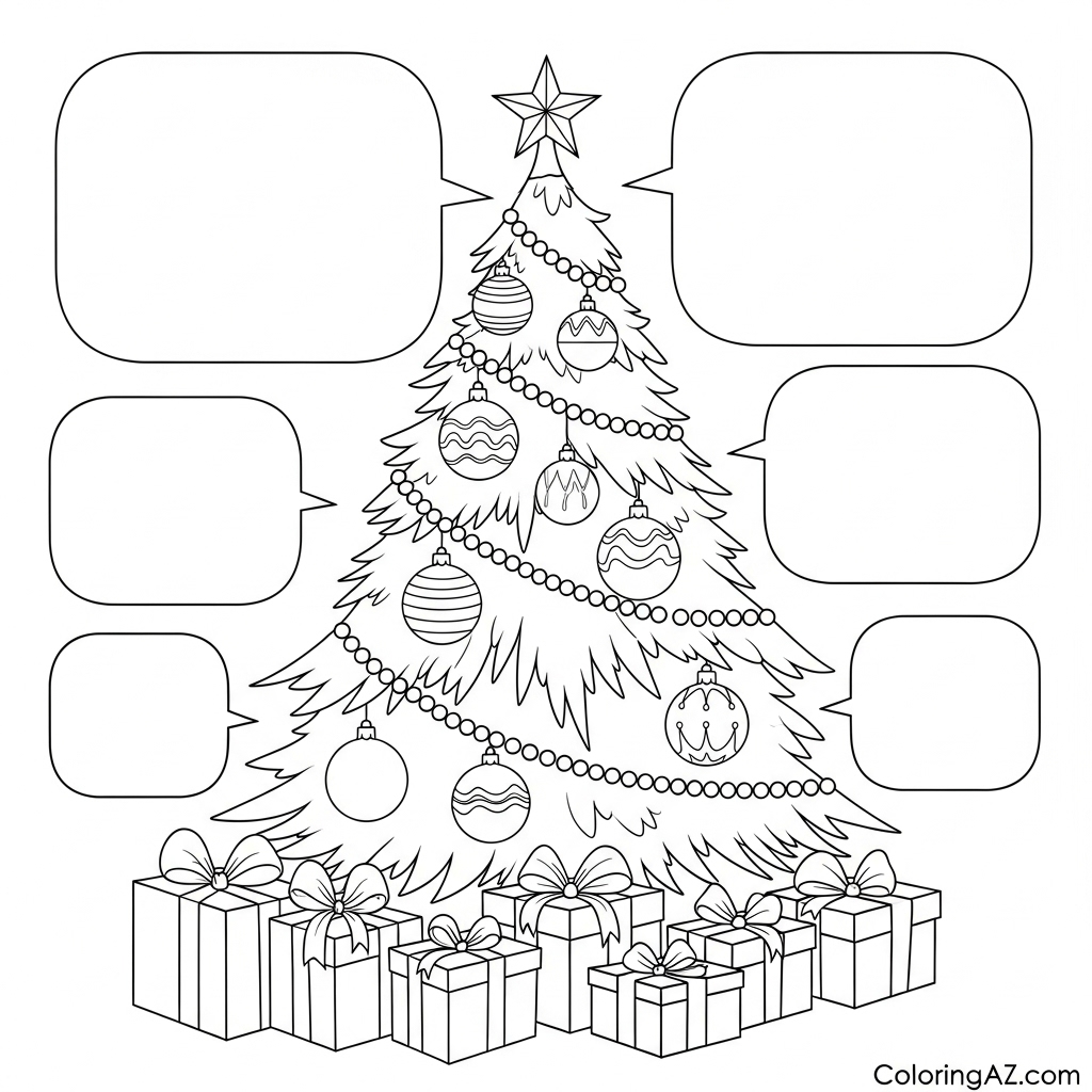 beautiful christmas coloring pages
