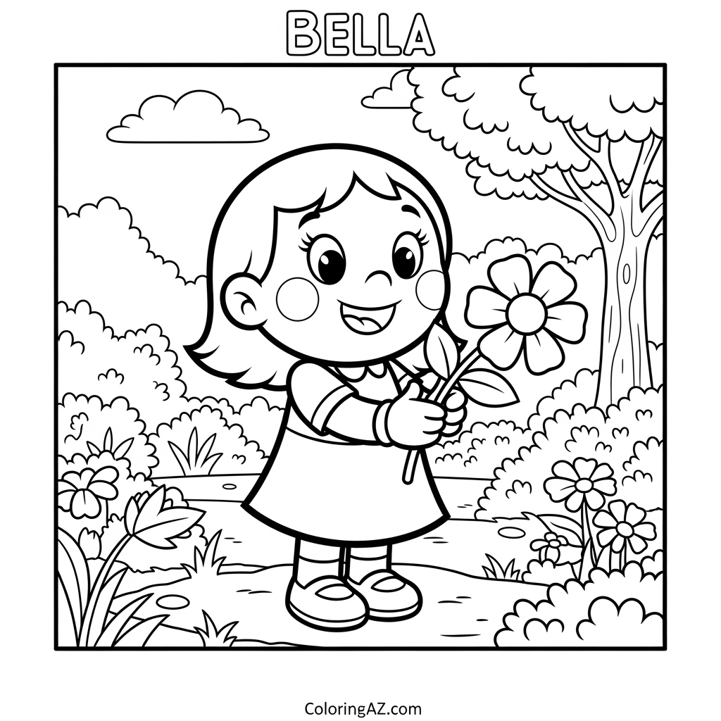 bella coloring pages