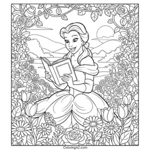 belle color pages