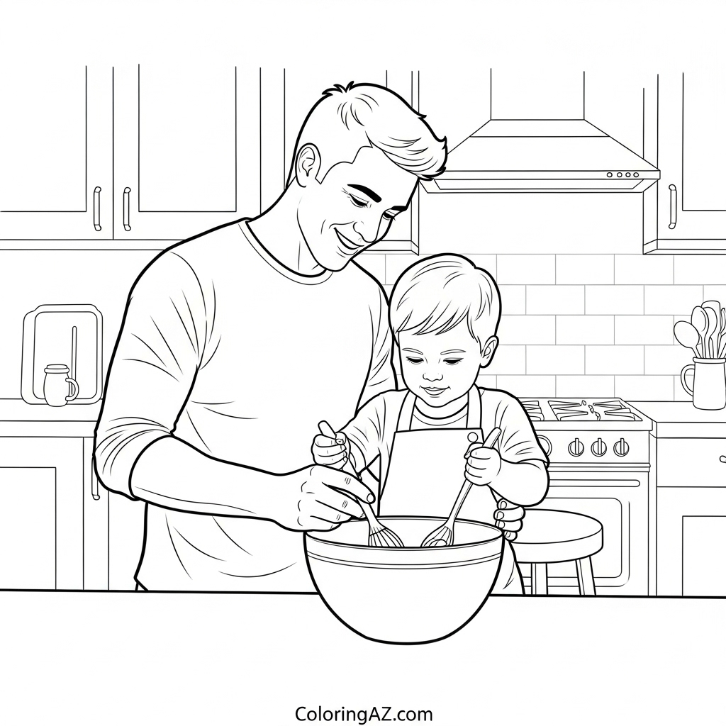 Fun 'Best Dad Ever' page with tools