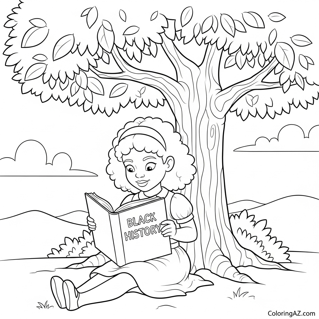 Historical symbols coloring page