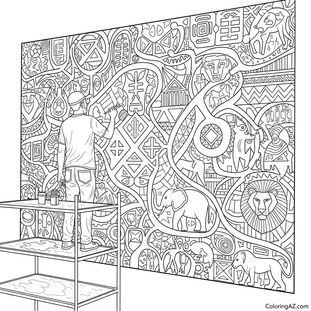 Coloring page featuring Rosa Parks