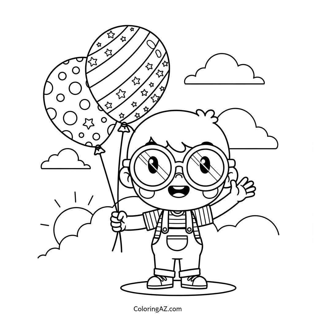 blippi color sheet