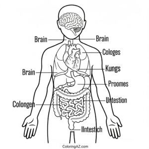 body outline coloring page