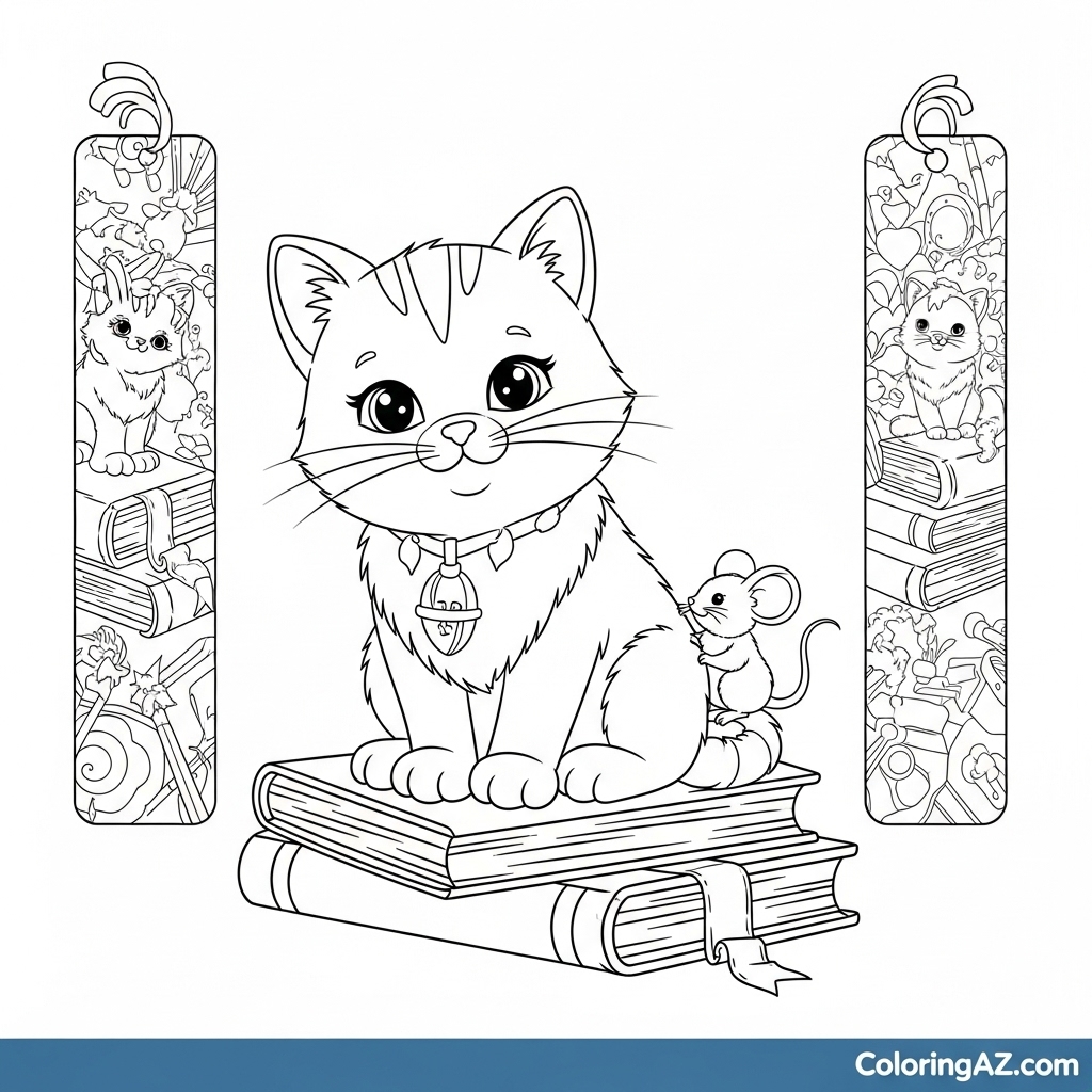 floral bookmark template