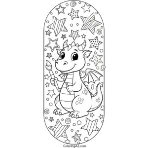 bookmark coloring pages