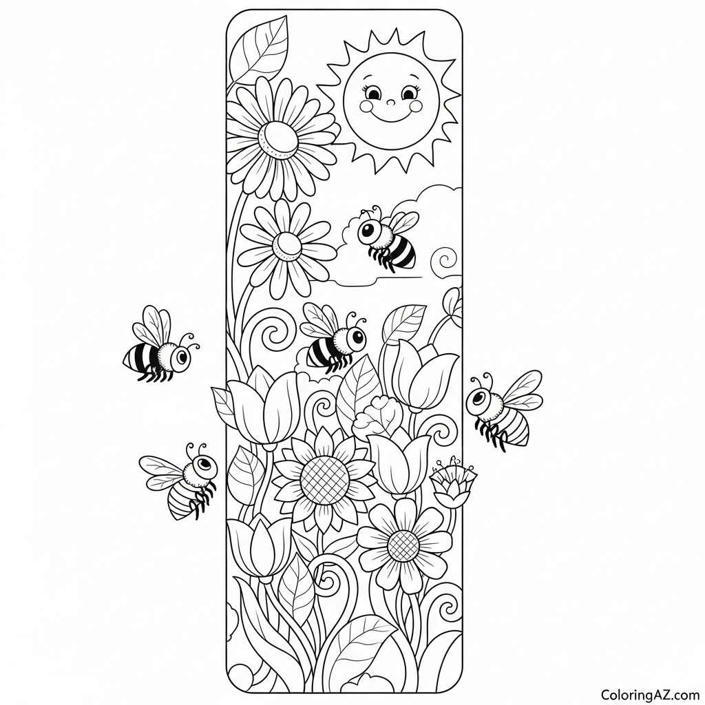 abstract art bookmark layout