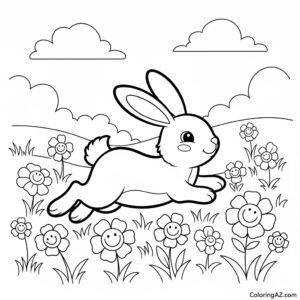 bunny coloring sheets