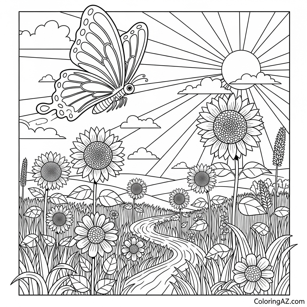 Simple butterfly design for young kids