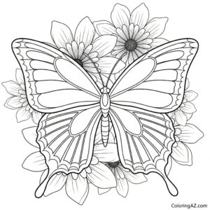 butterfly color by number