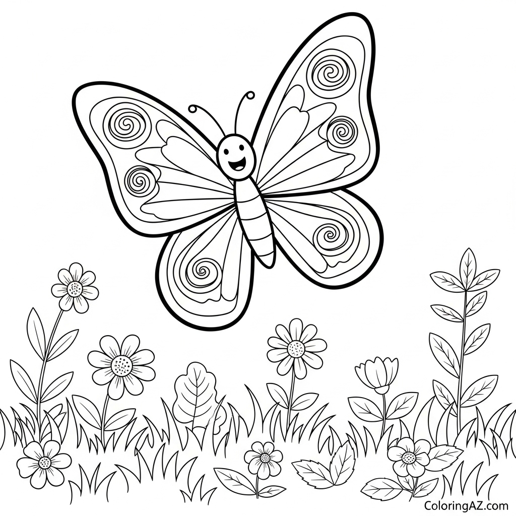 Intricate butterfly pattern