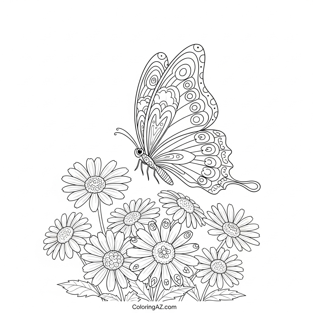 Outlined butterfly silhouette