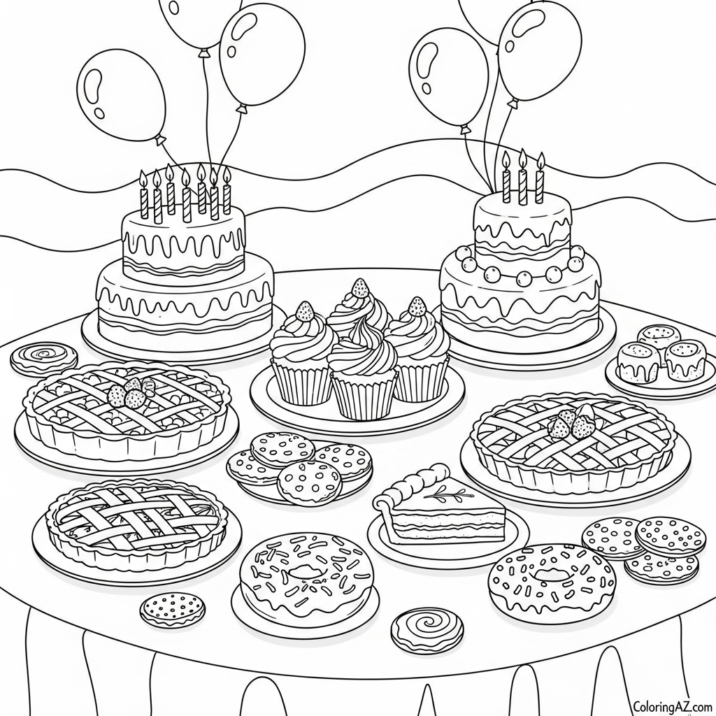 Cartoon cake with frosting