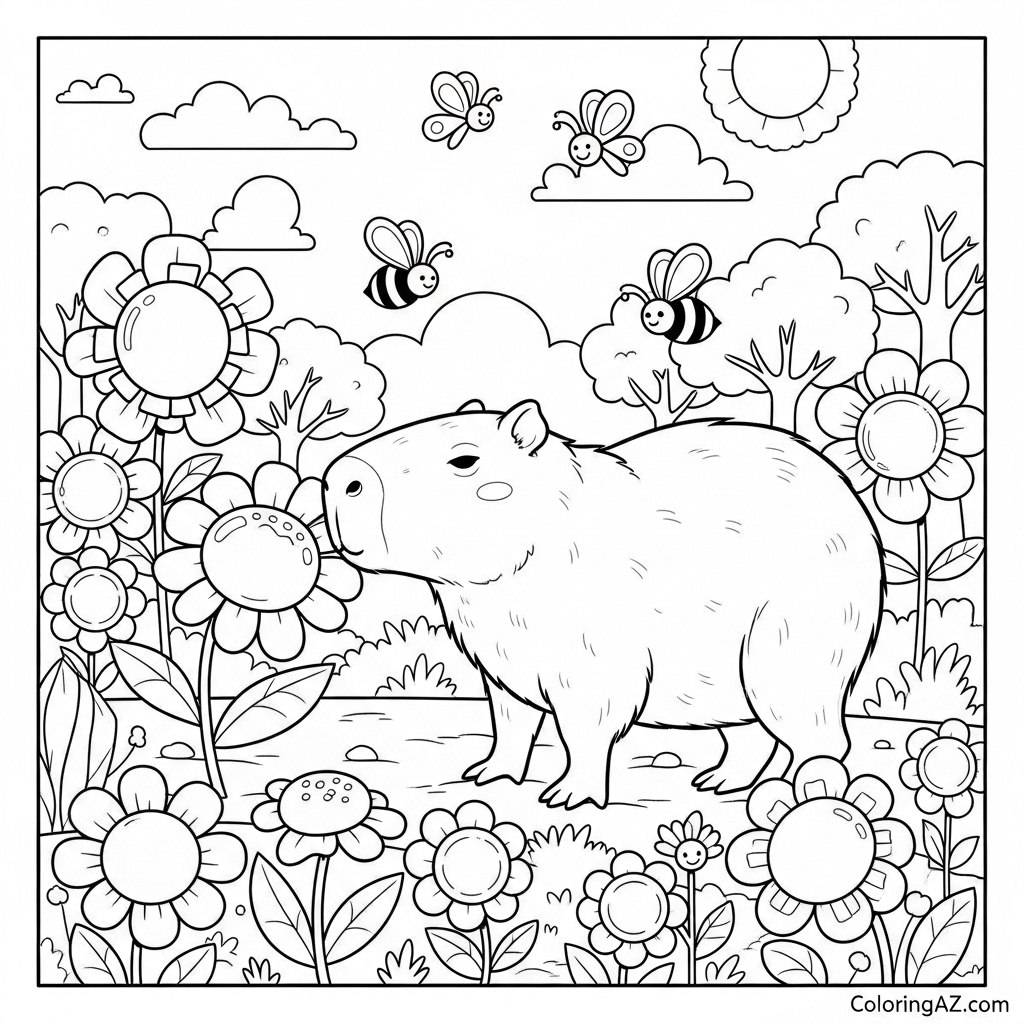 Capybara in the wild